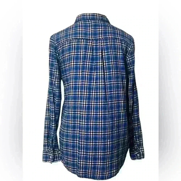 Gap Women’s size Small Boyfriend fit plaid flannel - Picture 2 of 6